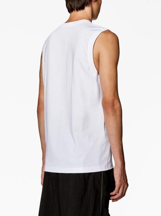 26SS 디젤 반팔 티셔츠 A105080GRAI100 WHITE - DIESEL