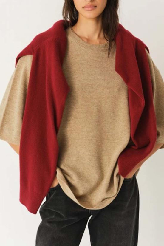  더 가먼트 반팔 티셔츠 가먼트 코모 오버사이즈 티 트러플 - THE GARMENT