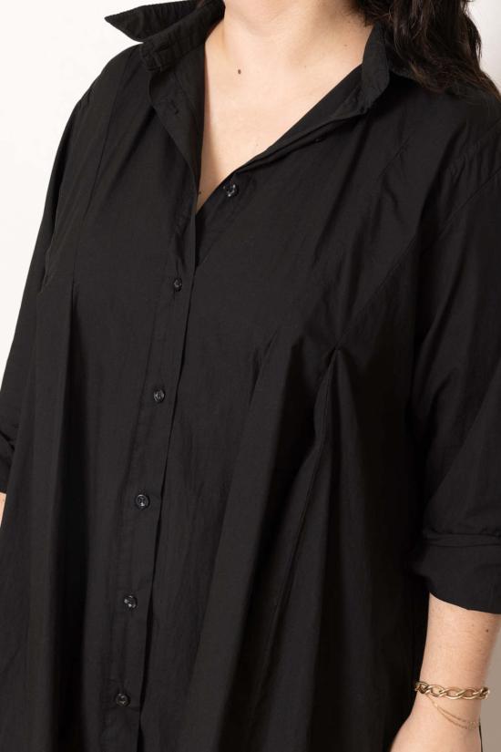  Colibri 숏 원피스 콜리브리 핀턱 포플린 드레스 블랙 - COLIBRI