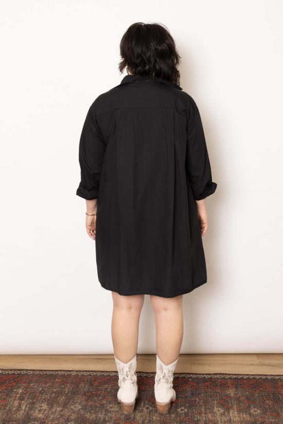  Colibri 숏 원피스 콜리브리 핀턱 포플린 드레스 블랙 - COLIBRI