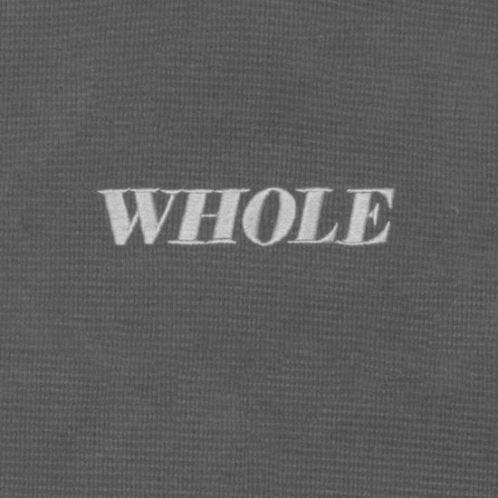  홀 스웨터 남녀공용 전체 써멀 로고 긴팔 티셔츠 블랙 - WHOLE