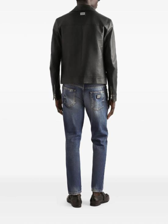 26SS 돌체앤가바나 가죽 자켓 G9CCCLHULZK N0000 BLACK - DOLCE & GABBANA