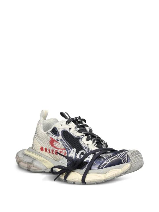 26SS 발렌시아가 3xl 스플릿 로고 스니커즈 840090W3XSG 9161 EGGREDNAVY - BALENCIAGA