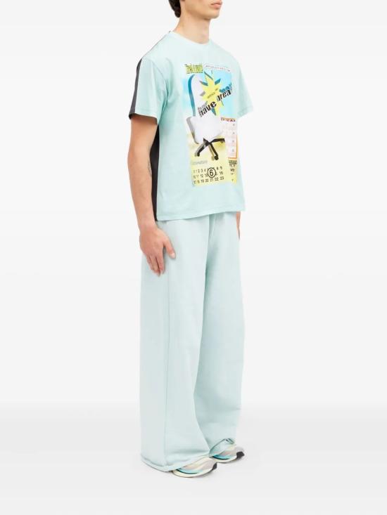 26SS MM6 메종마르지엘라 반팔 티셔츠 SH0GC0065M20181 001S TURQUOISE - MM6 MAISON MARGIELA