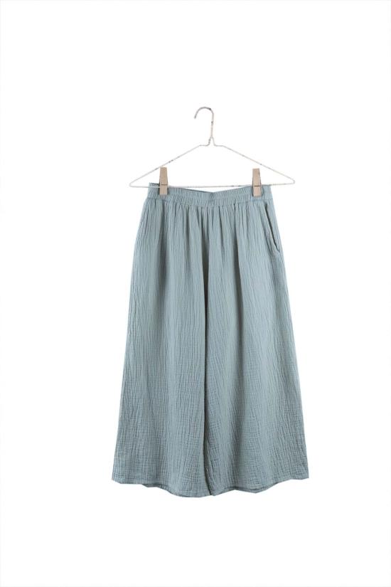  It Is Well L.A. 크롭 팬츠 잇이즈웰 L.A. 오가닉 와이드 거즈 팬츠 - OTHER BRANDS