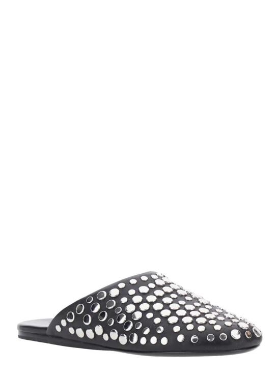  토리버치 뮬/슬리퍼 토리 버치 블랙 뮬, 라운드 토, 스터드 장식 - TORY BURCH
