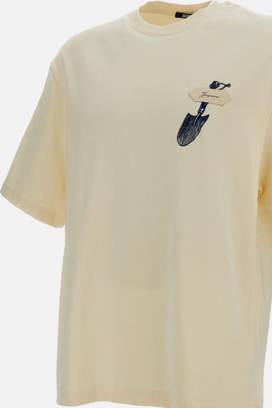  자크뮈스 탑 르 티셔츠 펠레 티셔츠 옐로우 - JACQUEMUS