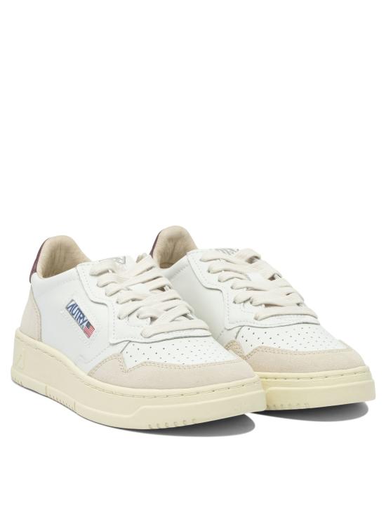 26SS 오트리 메달리스트 로우 레더 스니커즈 AULWLS03 WHITE - AUTRY