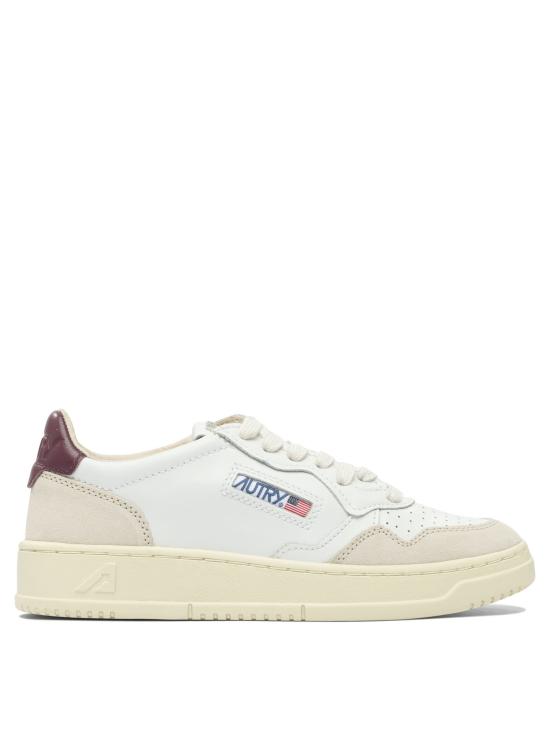 26SS 오트리 메달리스트 로우 레더 스니커즈 AULWLS03 WHITE