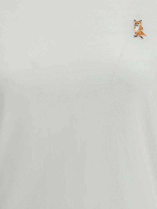  메종키츠네 반팔 티셔츠 메종 키츠네 레이디 폭스 티셔츠 화이트 - MAISON KITSUNE