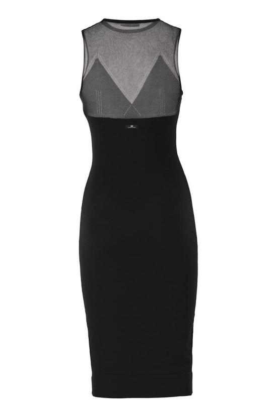 26SS 엘리자베타프랜치 미디 원피스 AM91Q61E2 110 BLACK - ELISABETTA FRANCHI