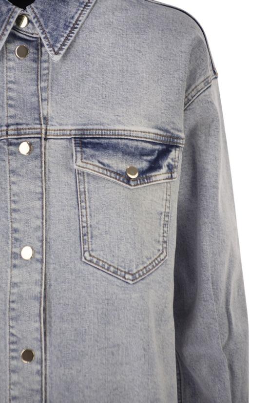 26SS 파비아나 필리피 셔츠 CAD266F301L731 VR1 LIGHT DENIM - FABIANA FILIPPI