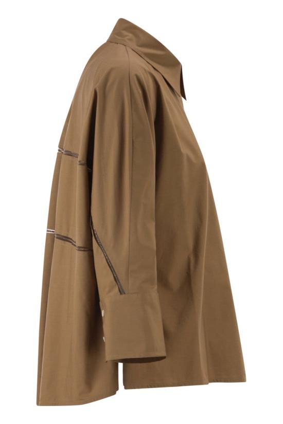 26SS 파비아나 필리피 셔츠 CAD266F309L582 1268 BROWN - FABIANA FILIPPI