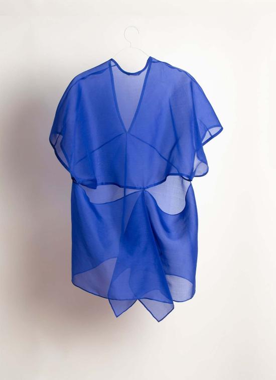  KAAREM 튜닉 카렘 헤이즐넛 브이넥 리본 타이 실크 오간자 탑 - OTHER BRANDS