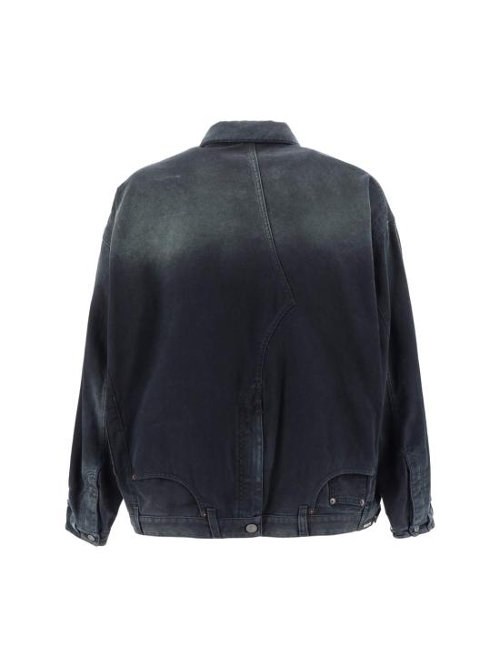  발렌시아가 데님 자켓 데님 재킷 블랙 - BALENCIAGA