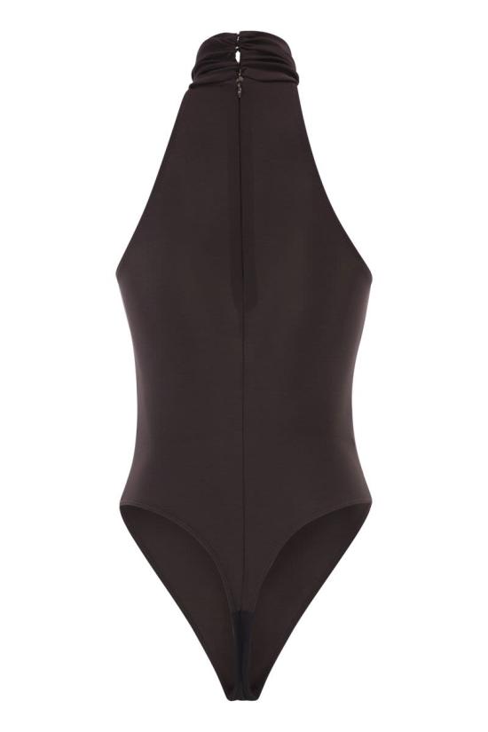 26SS 엘리자베타프랜치 반팔 티셔츠 BO01761E2 EV9 DARK BROWN - ELISABETTA FRANCHI