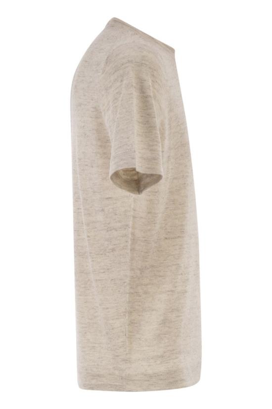 26SS 브루넬로 쿠치넬리 반팔 티셔츠 M2L00340 C2438 LIGHT BEIGE - BRUNELLO CUCINELLI