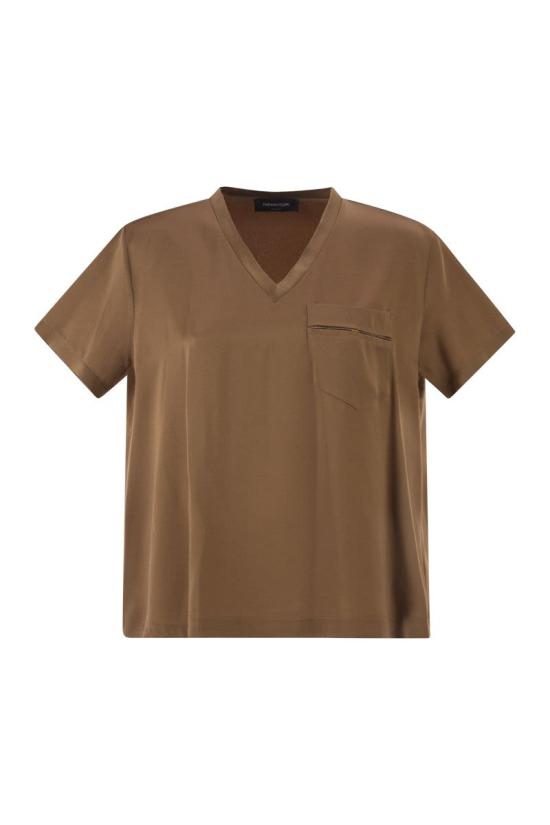 26SS 파비아나 필리피 반팔 티셔츠 TPD266F283L780 1268 BROWN