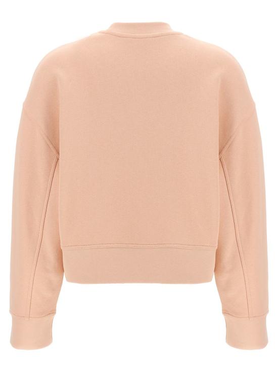  몽클레어 스웨터 자수 스웨트셔츠 핑크 - MONCLER