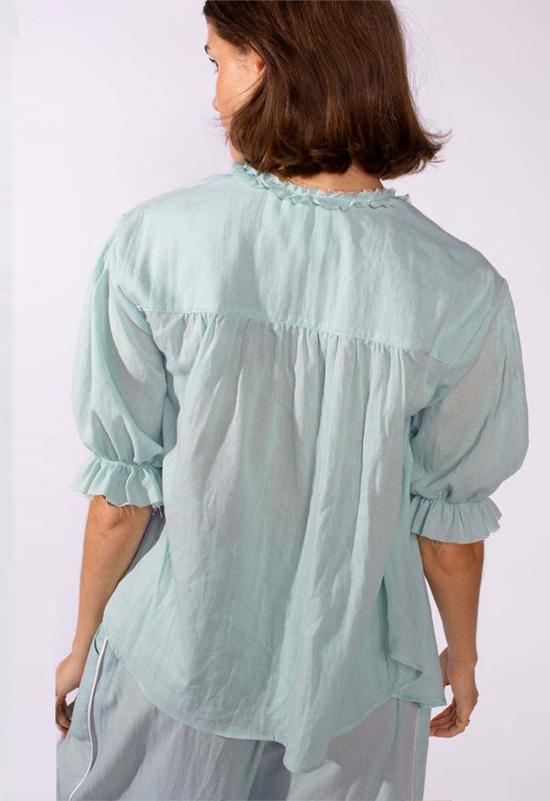  루 샤르망 블라우스 루프 샤르망 피코  스카이 - LOUP CHARMANT