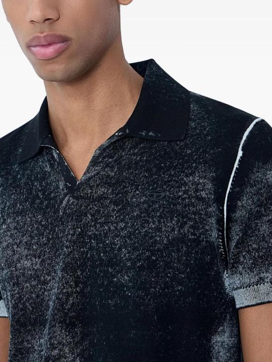 26SS 디젤 반팔 티셔츠 A217490BKCB 9XX BLACK - DIESEL