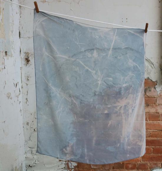  체이스 슈먼 머플러/스카프 핸드프린팅 시폰 스카프