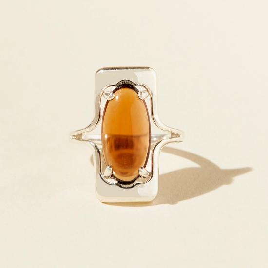  린지 루이스 반지 월튼  실버/브라운 - LINDSAY LEWIS