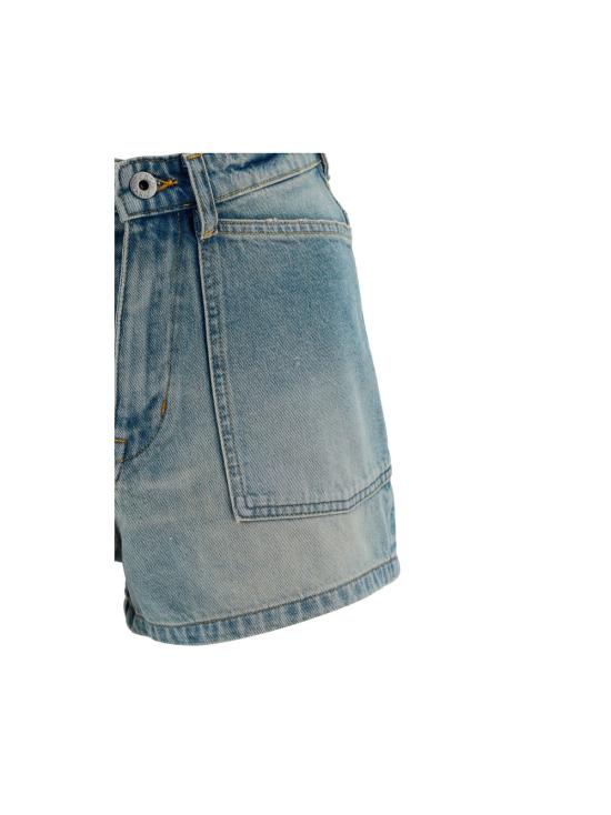  겐조 숏팬츠 켄조 쇼트 다이 스톤 블 더티 - KENZO