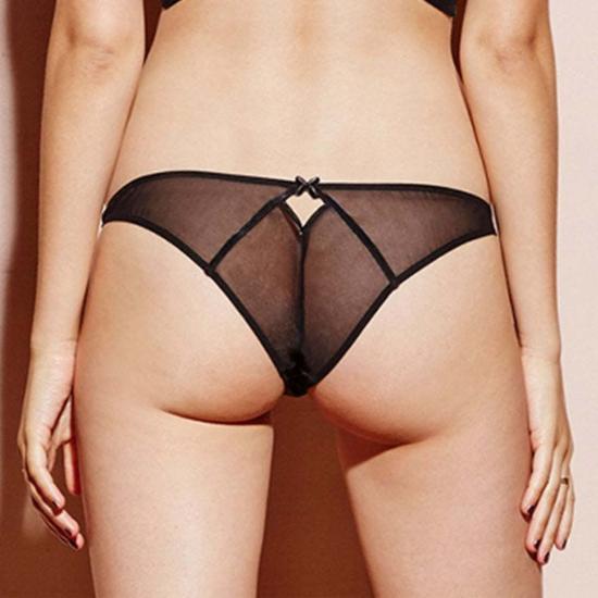  플뢰르 뒤 말 팬티 Fleur Du Mal Lily 자수 레이스 치키  블랙 - FLEUR DU MAL