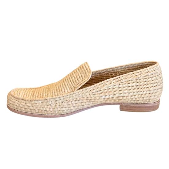  프라우드 메리 풋웨어 로퍼 남성용 라피아  내추럴 - PROUD MARY FOOTWEAR