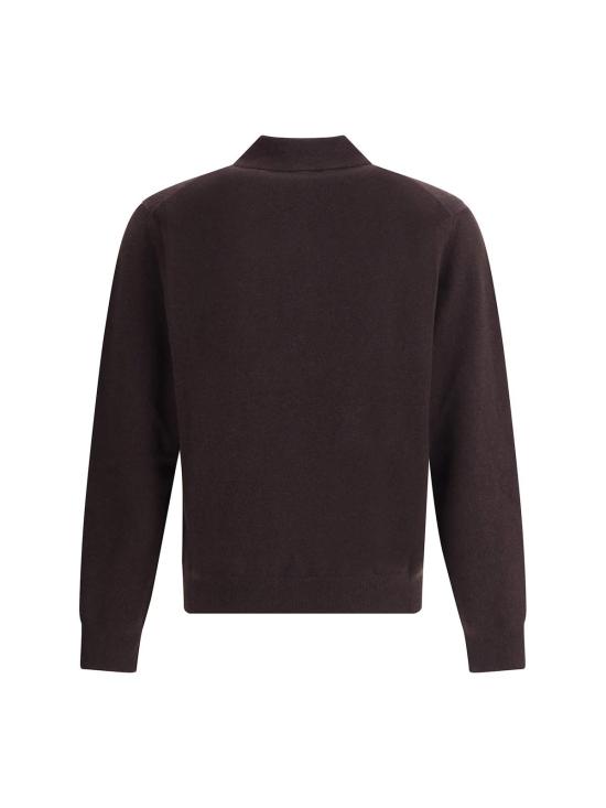  버버리 스웨터 캐시미어 긴팔 폴로 - BURBERRY