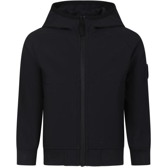  [키즈] 스톤 아일랜드 자켓 키즈  컴퍼스 재킷 블랙