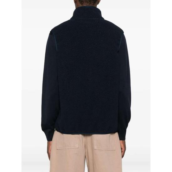  메종키츠네 베스트 메종 키츠네 아우터웨어 웨이스트코트 네이비 블루 - MAISON KITSUNE