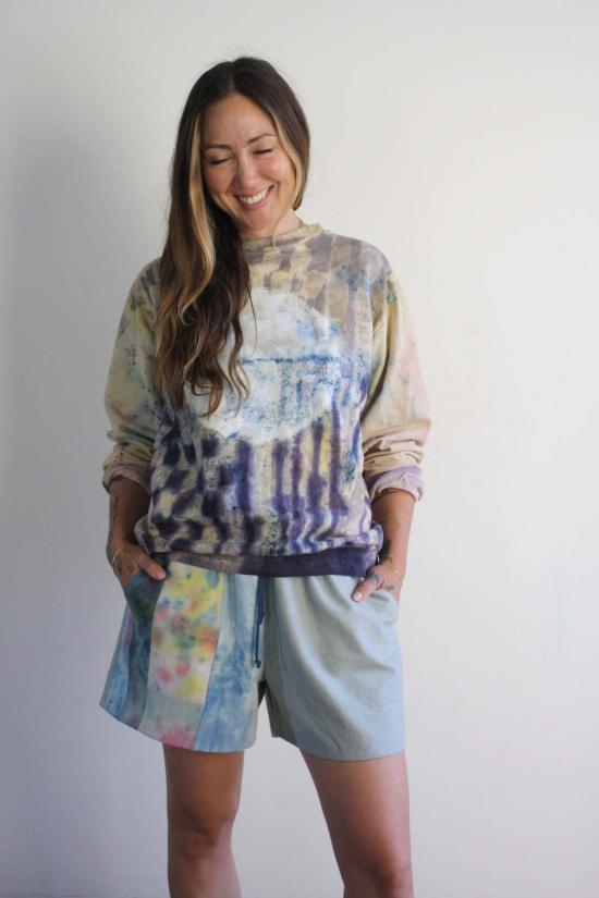  Myrtle x Parry Dodge 숏팬츠 머틀 X 패리 닷지 루 쇼츠 핸드다이드 린넨 1 - OTHER BRANDS