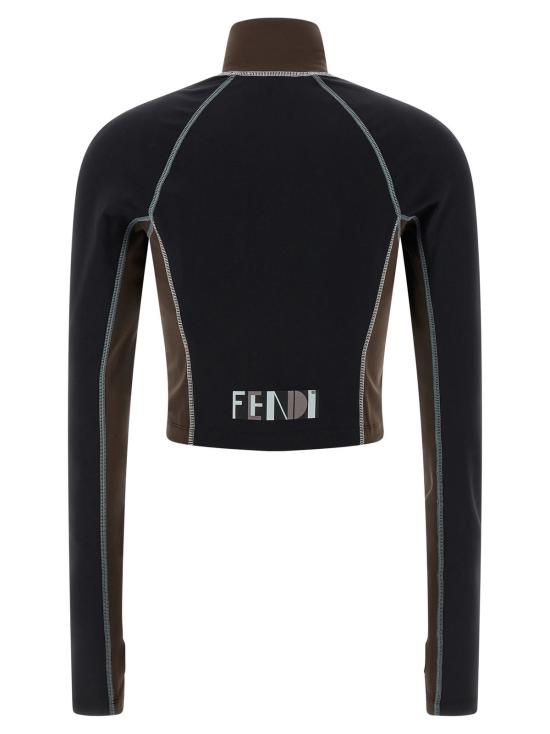  펜디 블라우스 컬러 블록 탑 멀티컬러 - FENDI