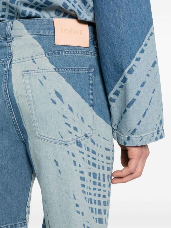  로에베 데님 팬츠 데님 반바지 - LOEWE