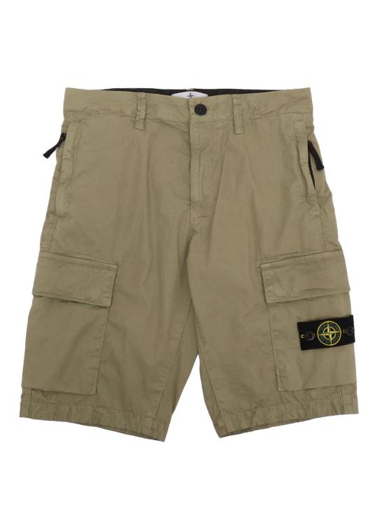  [키즈] 스톤 아일랜드 쇼츠/버뮤다 키즈 레귤러 쇼츠 브라운