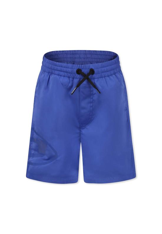  [키즈] 디젤 스윔팬츠 블루 로고 수영 반바지