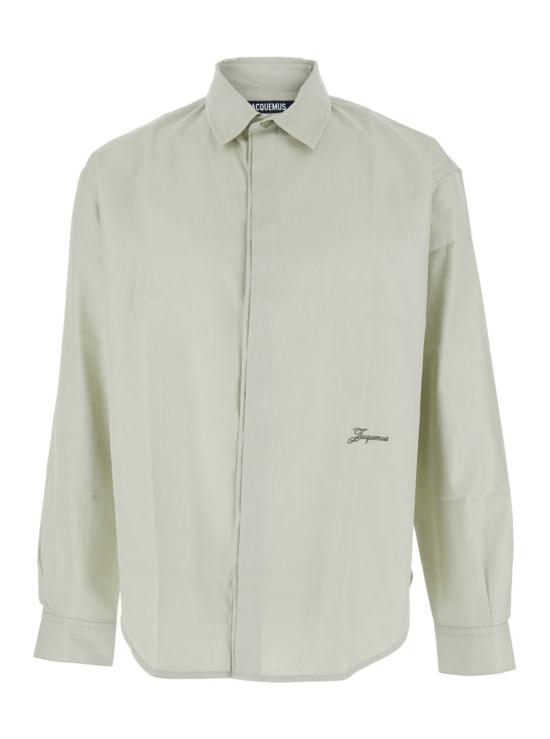  자크뮈스 셔츠 시몽 로고 레터링  (녹색)