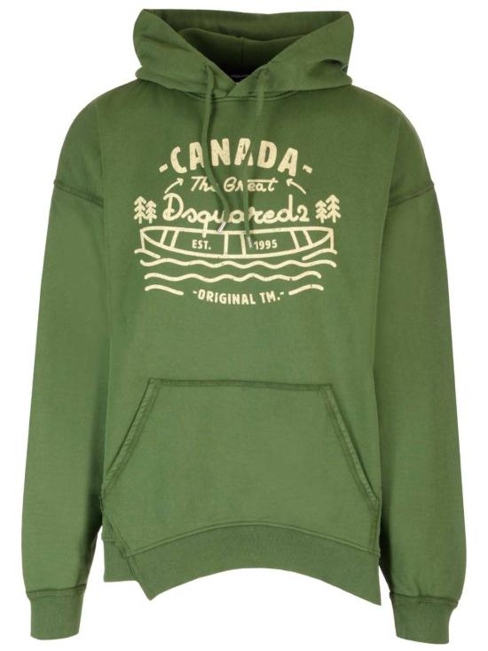  디스퀘어드2 스웨터 Dsquared2 프린트 후드티 그린