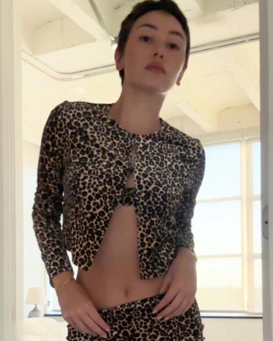  Only Hearts 가디건 온리 하츠 캣 냅 클래식  레오파드 - OTHER BRANDS