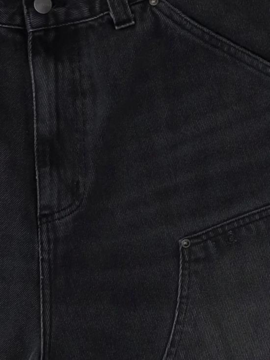 26SS 칼하트 WIP 아덴 더블 니 쇼츠 I036272 89B7 BLACK - CARHARTT WIP