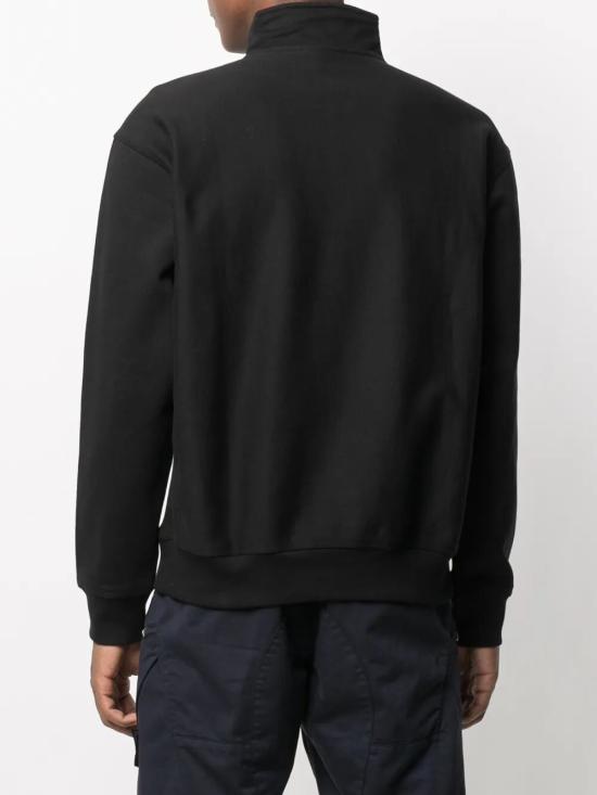 26SS 칼하트 WIP 하프 집 아메리칸 스크립트 스웨트셔츠 I027014 89XX BLACK - CARHARTT WIP