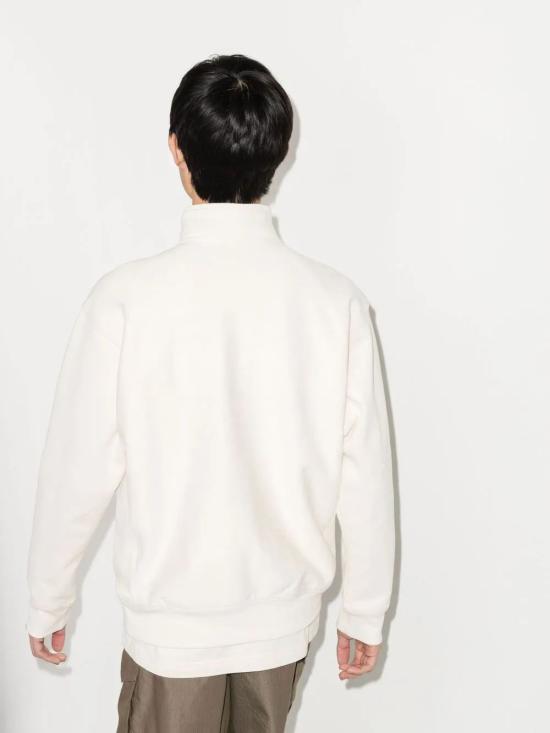 26SS 칼하트 WIP 하프 집 아메리칸 스크립트 스웨트셔츠 I027014 05XX NATURAL - CARHARTT WIP