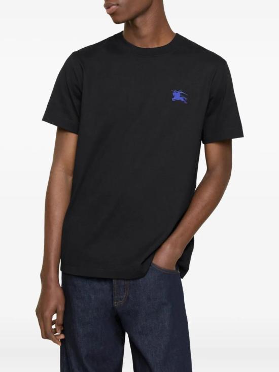 26SS 버버리 EKD 자수 코튼 티셔츠 8121702 A1189 BLACK - BURBERRY