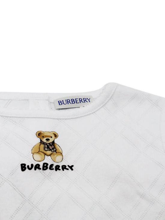  [키즈] 버버리 트레이닝 상의 아동용 티셔츠 (흰색) - BURBERRY