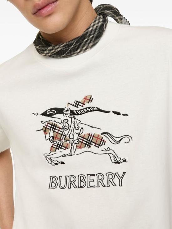 26SS 버버리 반팔 티셔츠 8121034 B7078 CHALK - BURBERRY