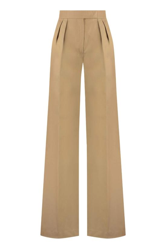  막스마라 스트레이트 팬츠 막스 마라 코르테 코튼 팬츠 베이지