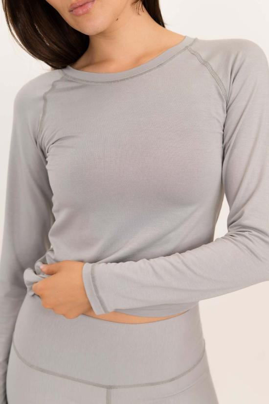  온오프 에센셜즈 긴팔 티셔츠 온/오프 에센셜 데일리 롱슬리브 탑 - ON/OFF ESSENTIALS