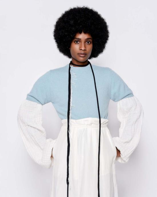  Yesaet 롱 스커트 예셋 맥시 랩 타이 스커트 - OTHER BRANDS